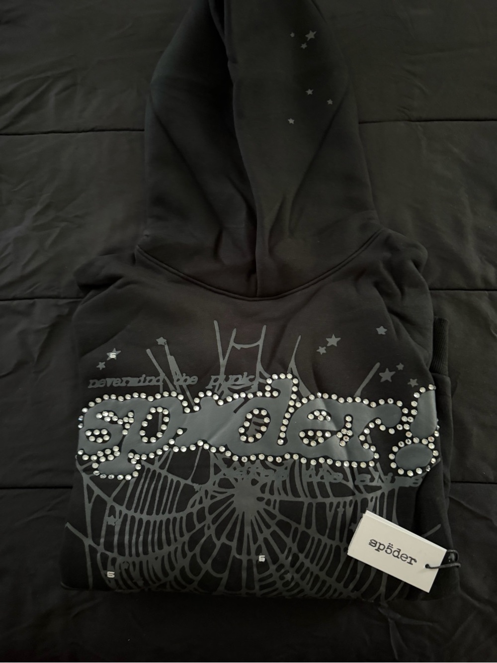 Spyder Men's Black Studded Turtleneck Sweater